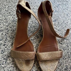 Tory Burch Metallic Gold Sandals